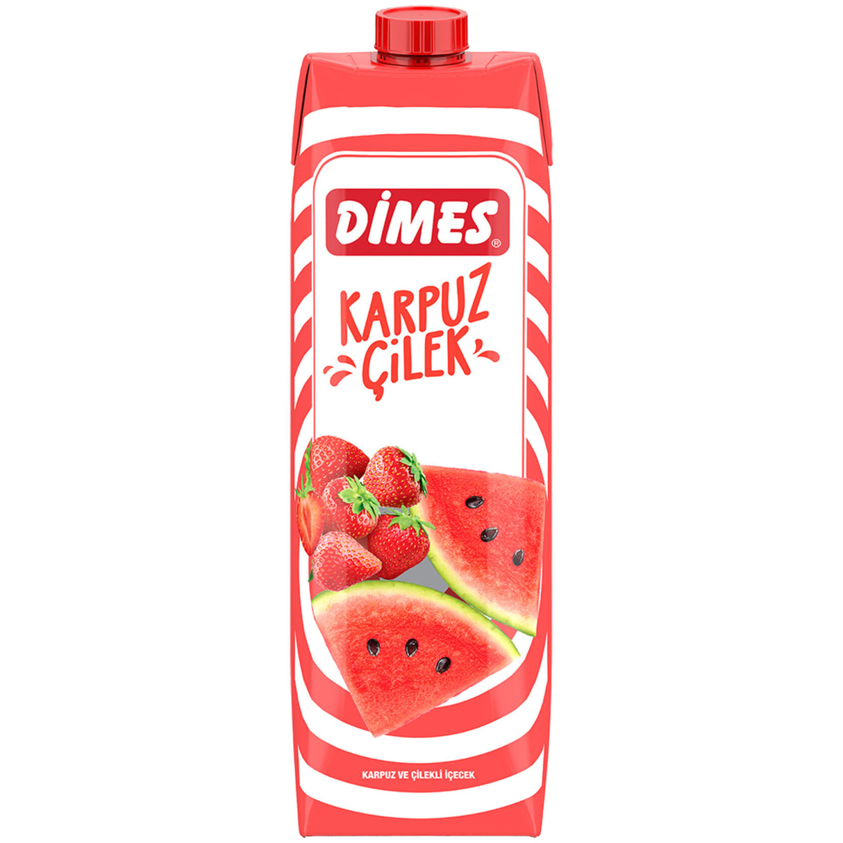 Dimes Watermelon Strawberry Drink 1L - Refreshing Fruit Beverage