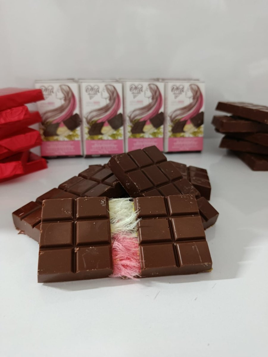 Angel Hair Chocolate with Pistachio & Cotton Candy - 55gr - Aladdin Business