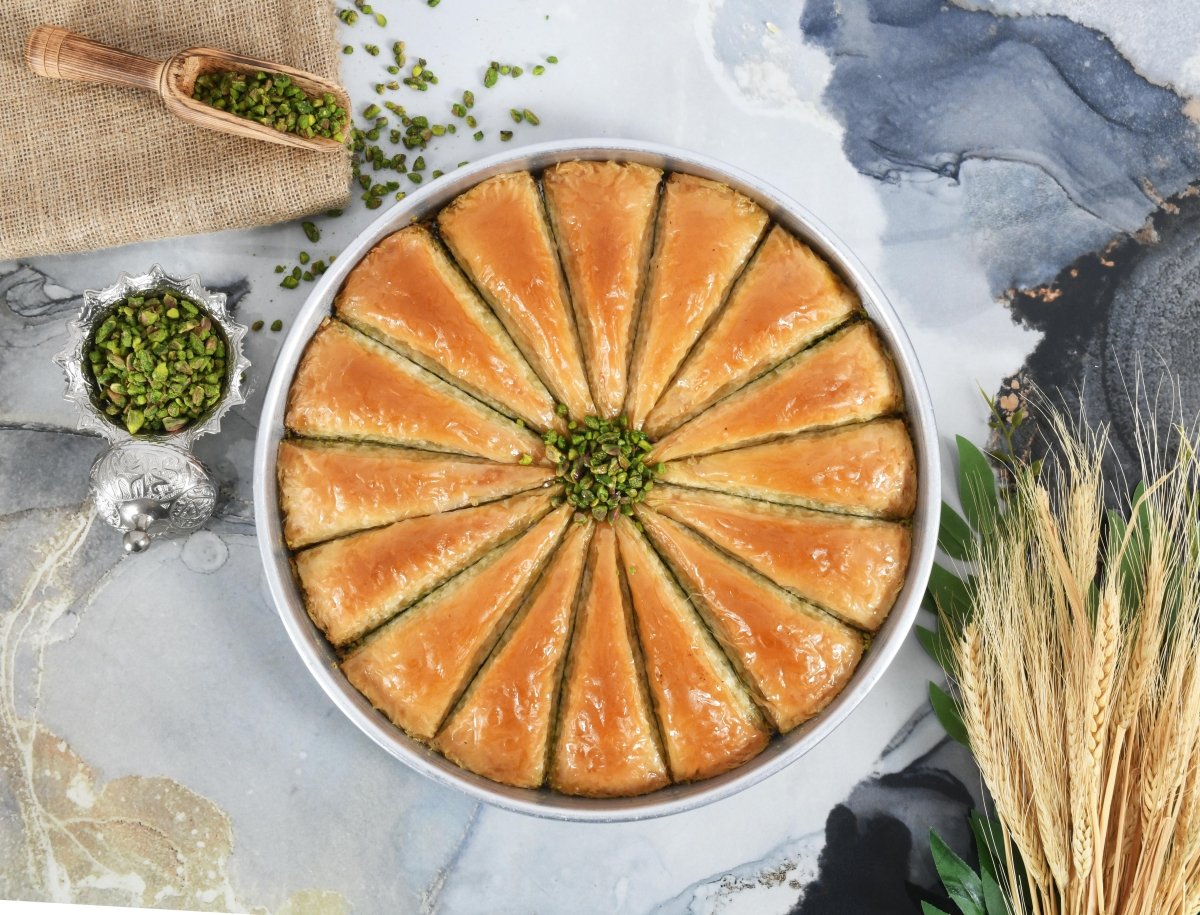 Asi | Carrot Slice Baklava with Pistachio Tray - Aladdin Business