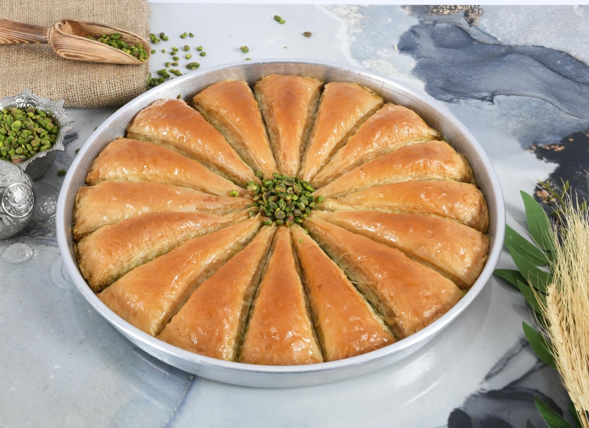 Asi | Carrot Slice Baklava with Pistachio Tray - Aladdin Business
