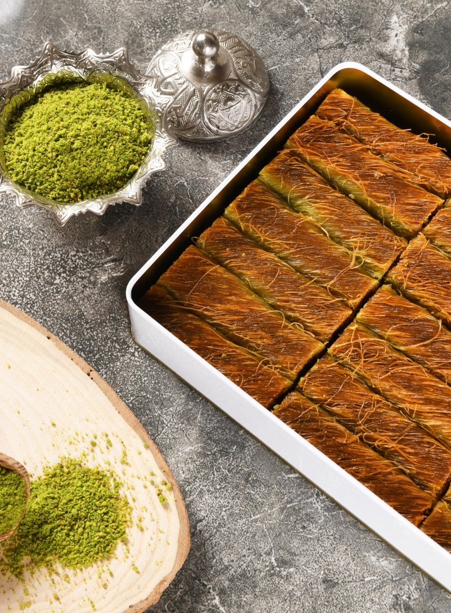 Asi | Gaziantep Pistachio Burma Kaydayif in Gift Metal Box - Aladdin Business