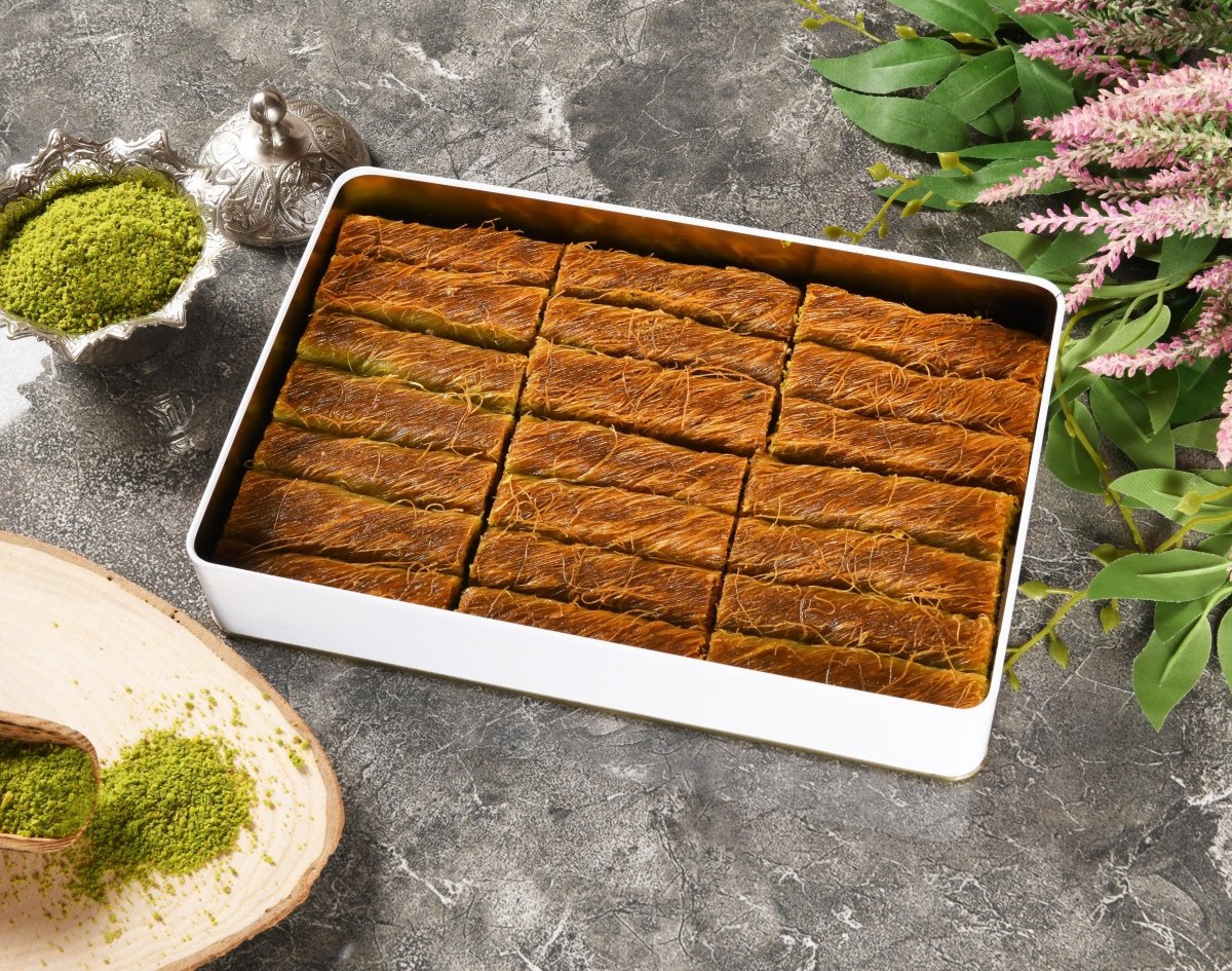 Asi | Gaziantep Pistachio Burma Kaydayif in Gift Metal Box - Aladdin Business