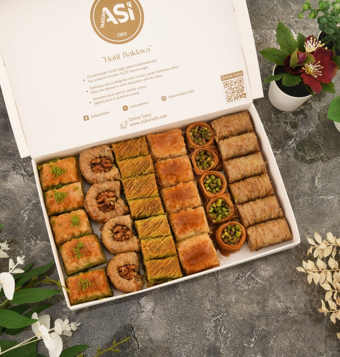 Asi | Gourmet Assorted Baklava with Pistachio and Walnut - Aladdin Business