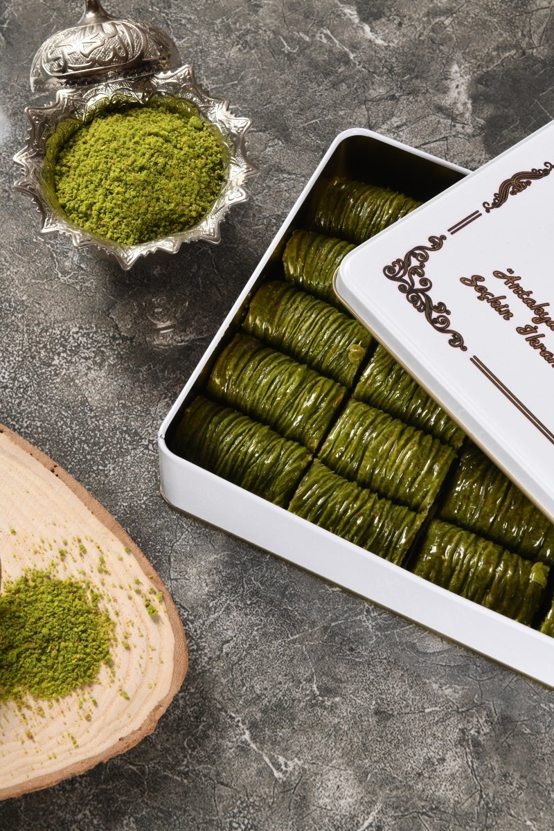Asi | Pistachio Sarma Baklava in Gift Metal Box - Aladdin Business