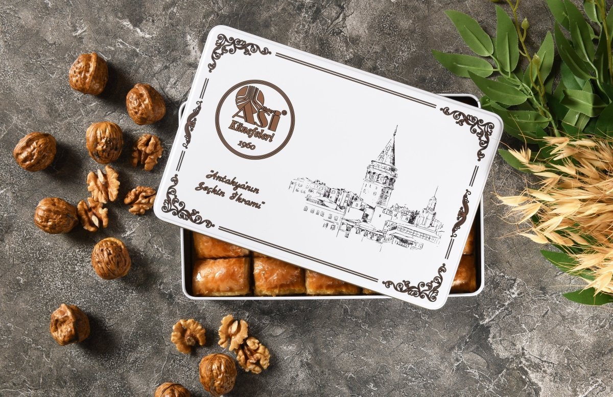 Asi | Walnut Baklava in Gift Metal Box - Aladdin Business