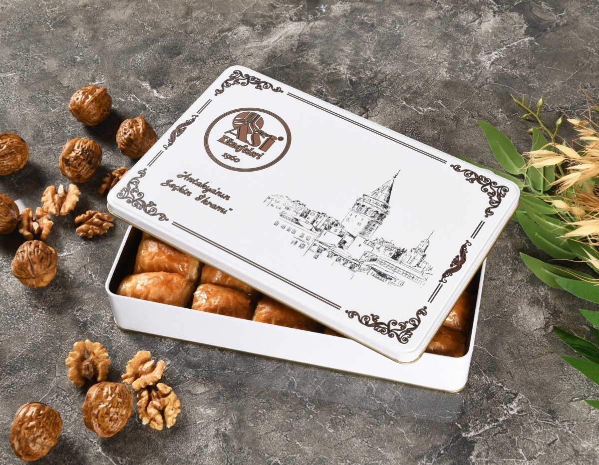 Asi | Walnut Baklava in Gift Metal Box - Aladdin Business