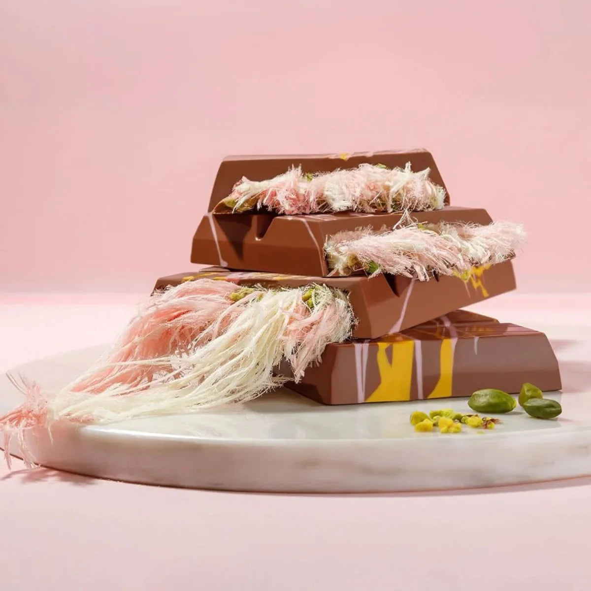 Angel Hair Chocolate with Cotton Candy and Pistachio Cream - 1 Pallet, 64 Cases