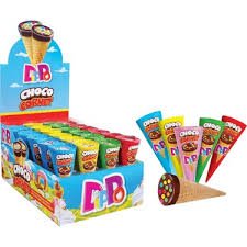 Dippo Choco Cornet Wafer Cones - 24 Count Snack Pack - Aladdin Business