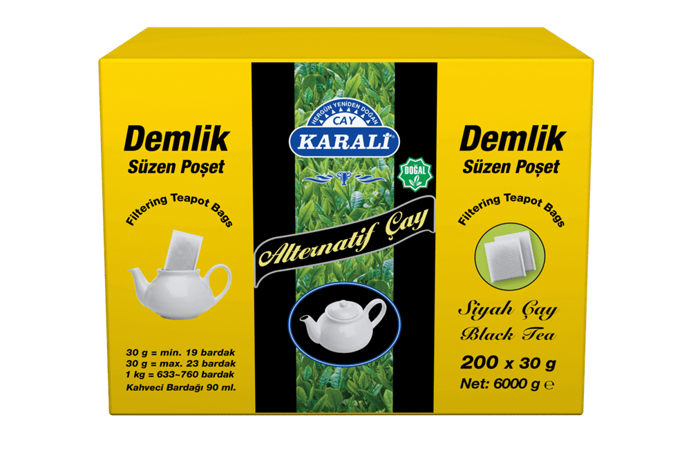 Karali Turkish Black Tea Teapot Bags - 200 Count (30g Each) - Aladdin Business