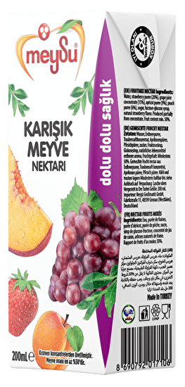 Meysu Mixed Fruit Nectar 200ml – 27 - Pack - Aladdin Business
