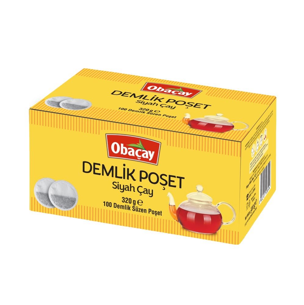 Obacay Turkish Black Tea Bags - 100 Teapot Servings - Aladdin Business