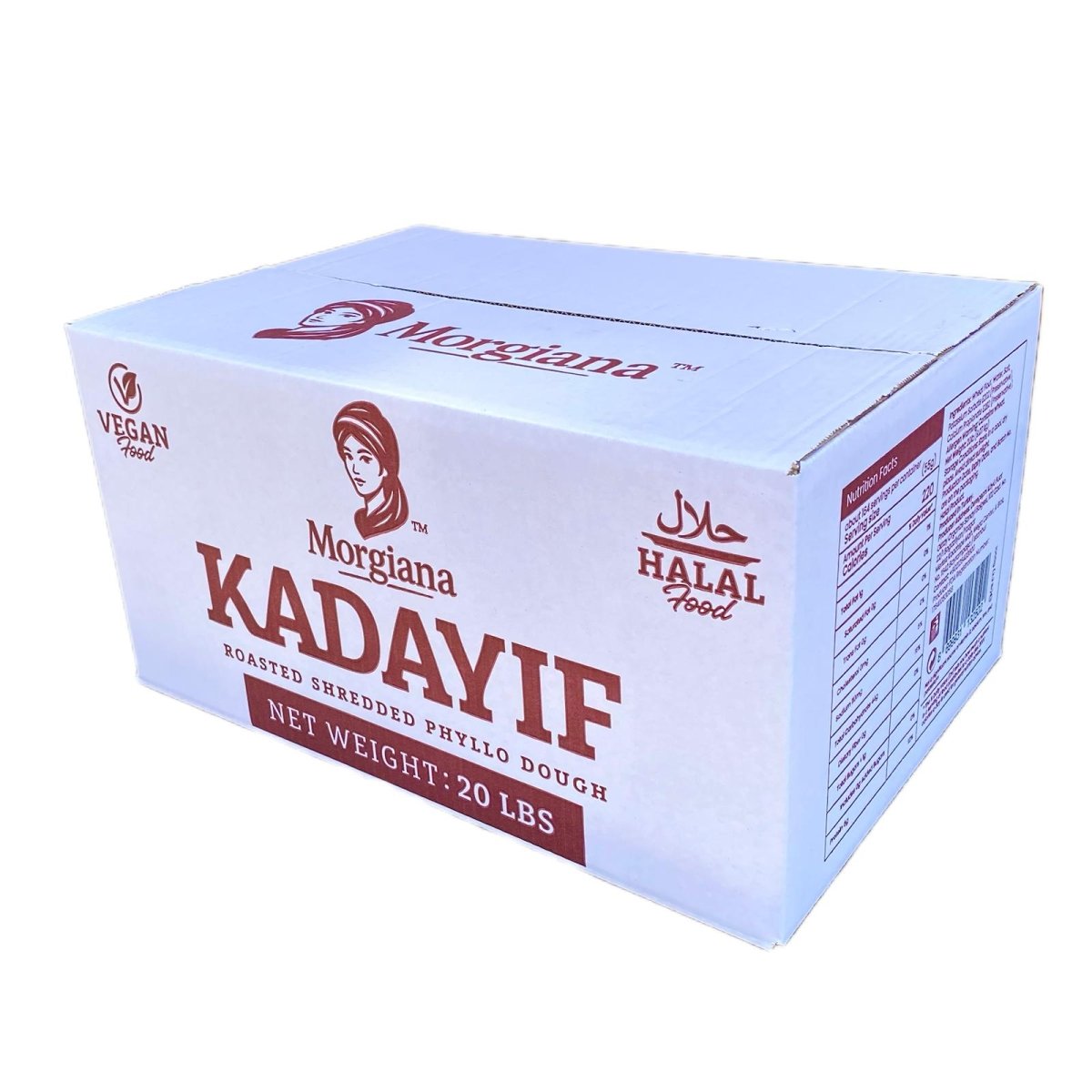 قطايف/كنافة محمّرة - عجينة فيلو مبشورة سائبة - 20 رطل (9.1 كجم)
