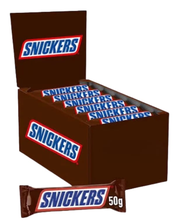 Snickers Original Milk Chocolate Candy Bar - 24 Count Pack, 50g Each - Aladdin Business