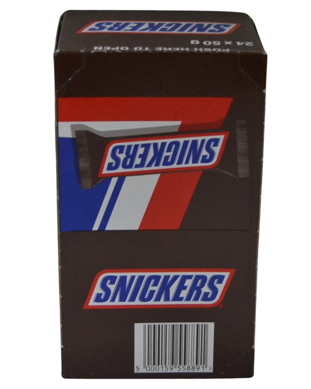 Snickers Original Milk Chocolate Candy Bar - 24 Count Pack, 50g Each - Aladdin Business