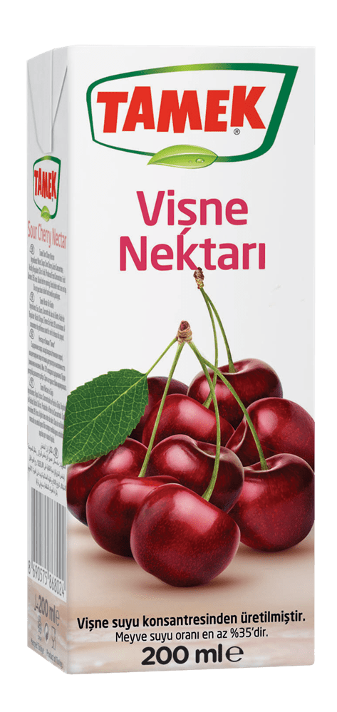 Tamek Sour Cherry Fruit Drink Boxes, 200ml 27 - Pack - Aladdin Business