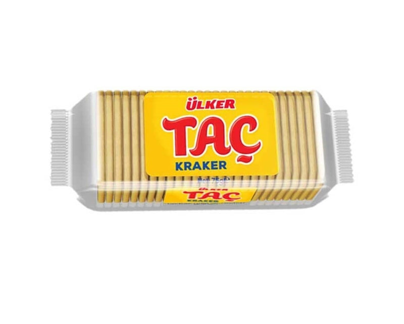 Ulker Tac Crispy Crackers - 18 Individual Packs, 76g Each | Authentic Turkish Snack