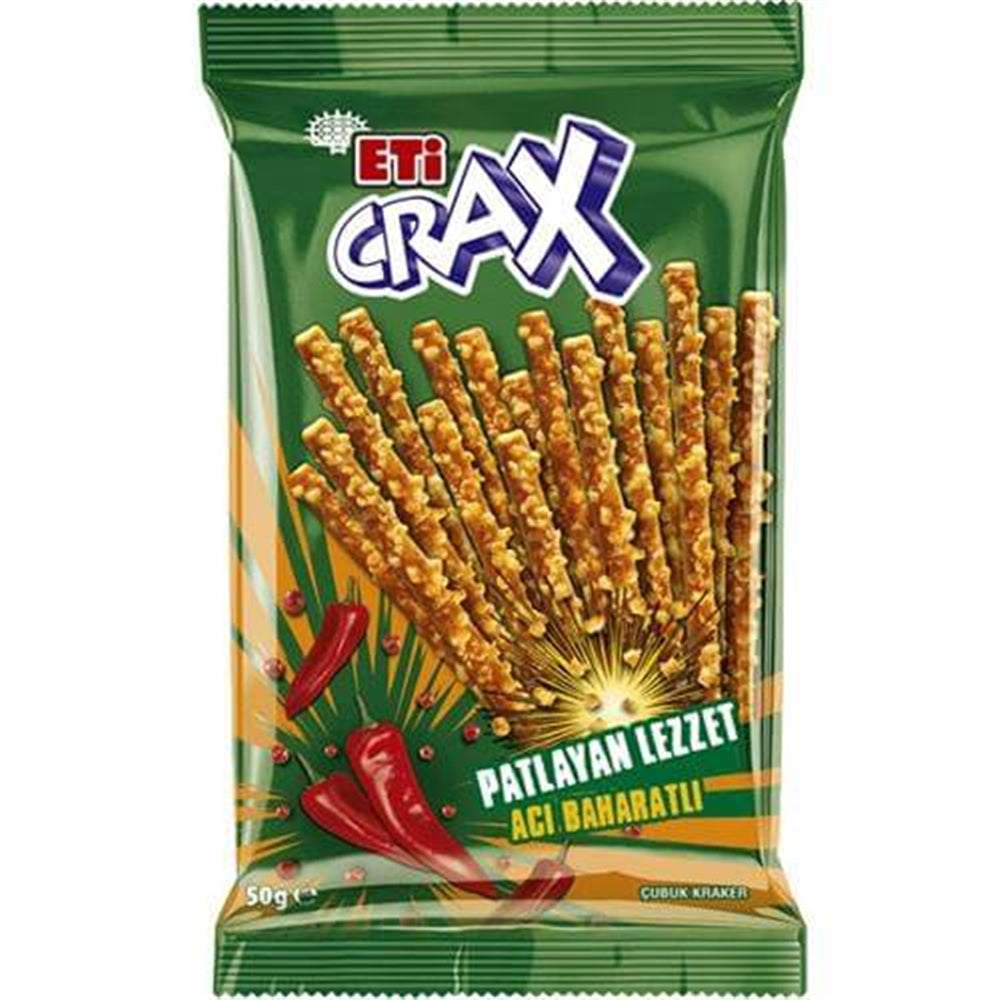 Eti Crax Spicy Flavor Crackers 18-Pack (18 x 50g)