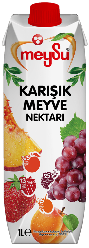 Meysu Mixed Fruit Nectar 1L - Authentic Turkish Beverage