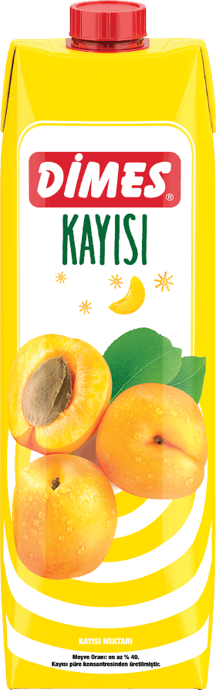 Dimes Authentic Turkish Apricot Nectar Drink - 1 Liter Bottle