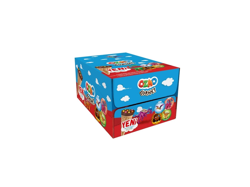 Solen Ozmo Cornet Chocolate Wafer Snack, 24-Pack, 25g Each