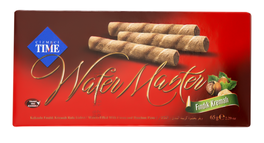 Cizmeci Time Hazelnut Wafer Master - Crispy Turkish Treat 65g