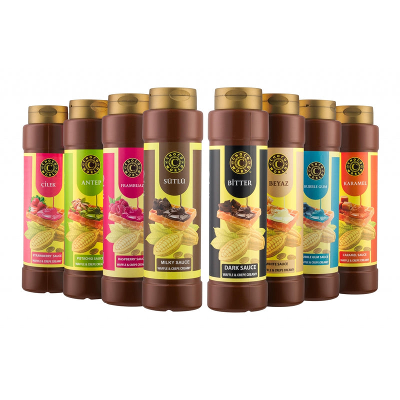 Chocoworld Assorted Waffle & Dessert Sauce Variety Pack, 6.4kg