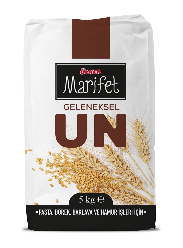 Ulker Marifet Premium White Flour, All-Purpose Baking Flour 5 kg