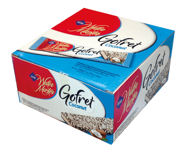 Cizmeci Time Master Coconut Wafer Cookies - Crispy Turkish Snack