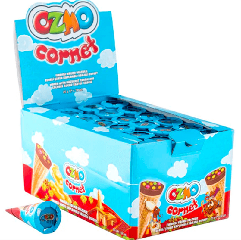Solen Ozmo Cornet Milk Chocolate Snack - 24 Pack (25g Each)