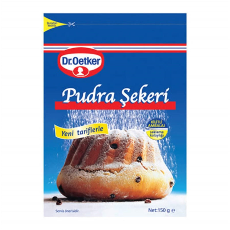 Dr. Oetker Powdered Sugar, Resealable 150g Bag for Baking