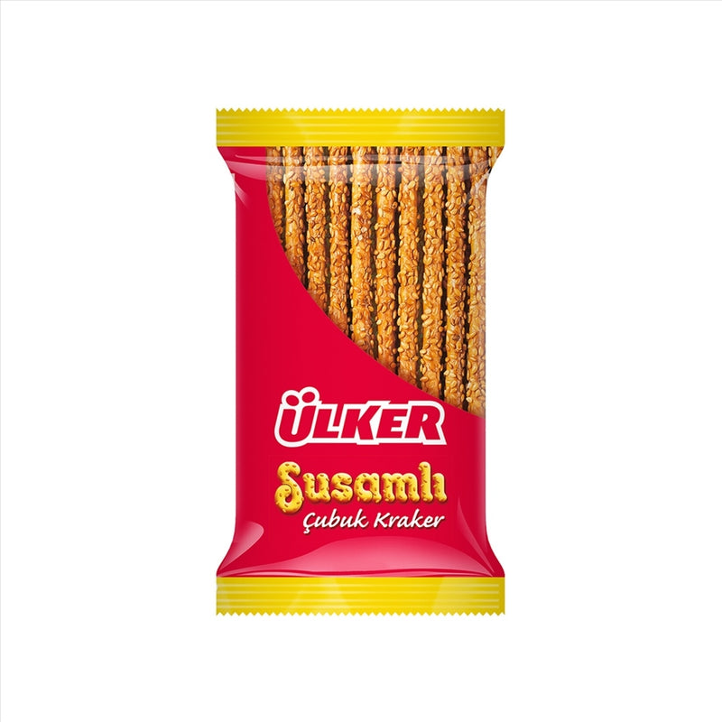Ulker Sesame Stick Crackers - Authentic Turkish Snack, 45g