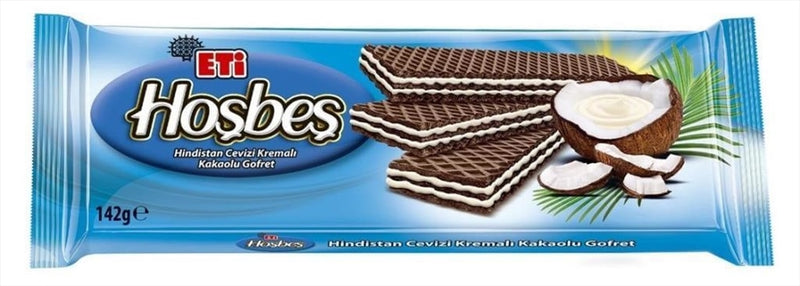 Eti Hosbes Coconut Cream Cocoa Wafer Bar 142g
