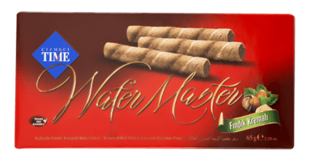 Cizmeci Time Hazelnut Wafer Master - Crispy Turkish Treat 65g