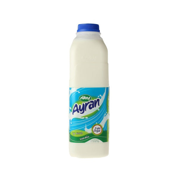 Sutas Authentic Turkish Ayran Yogurt Drink, 1 Liter Carton