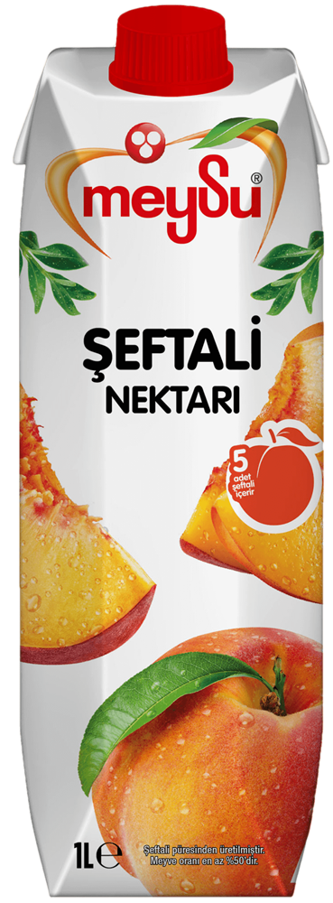 Meysu 1 Liter Turkish Peach Nectar Drink - Premium Quality
