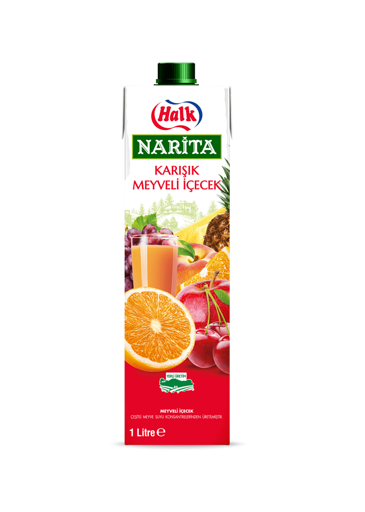 Halk Narita Refreshing Mixed Fruit Drink, 1 Liter