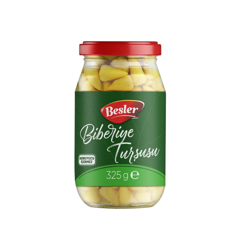 Besler Turkish Pickled Hot Peppers 325g Jar