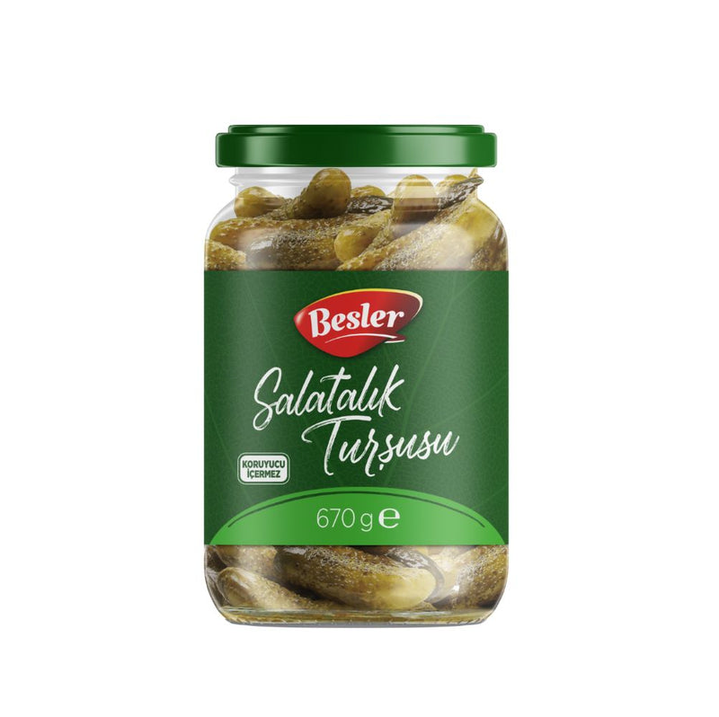 Besler Authentic Turkish Pickled Gherkins - 670g Jar