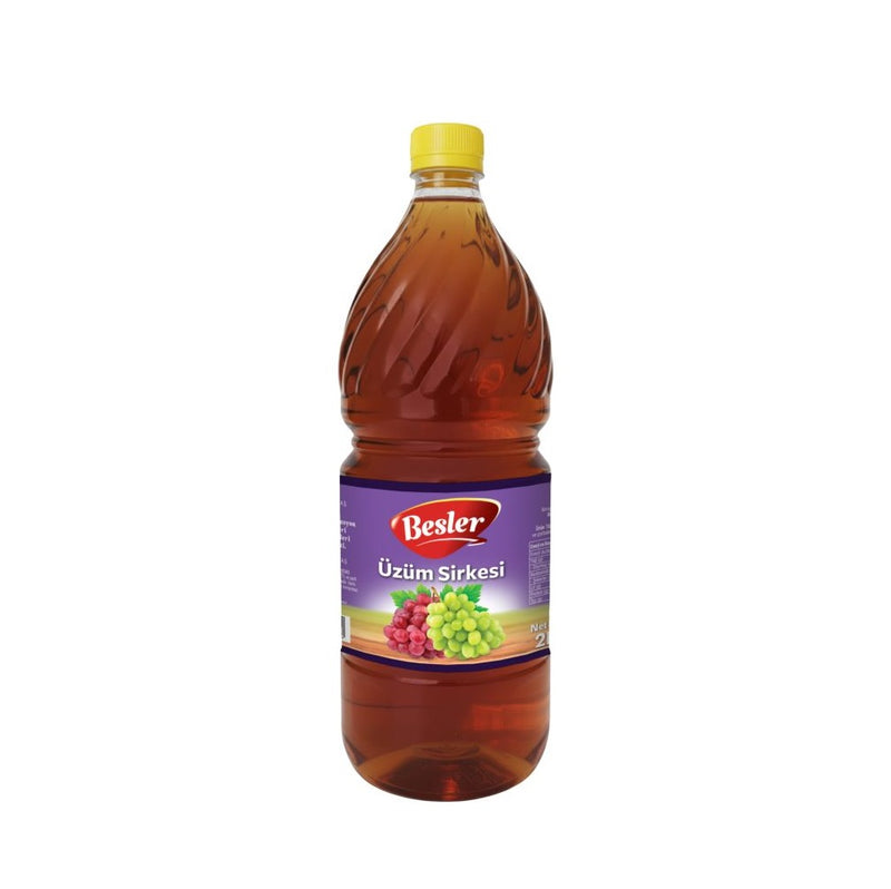 Premium Turkish Grape Vinegar - Besler 2 Liter Bottle