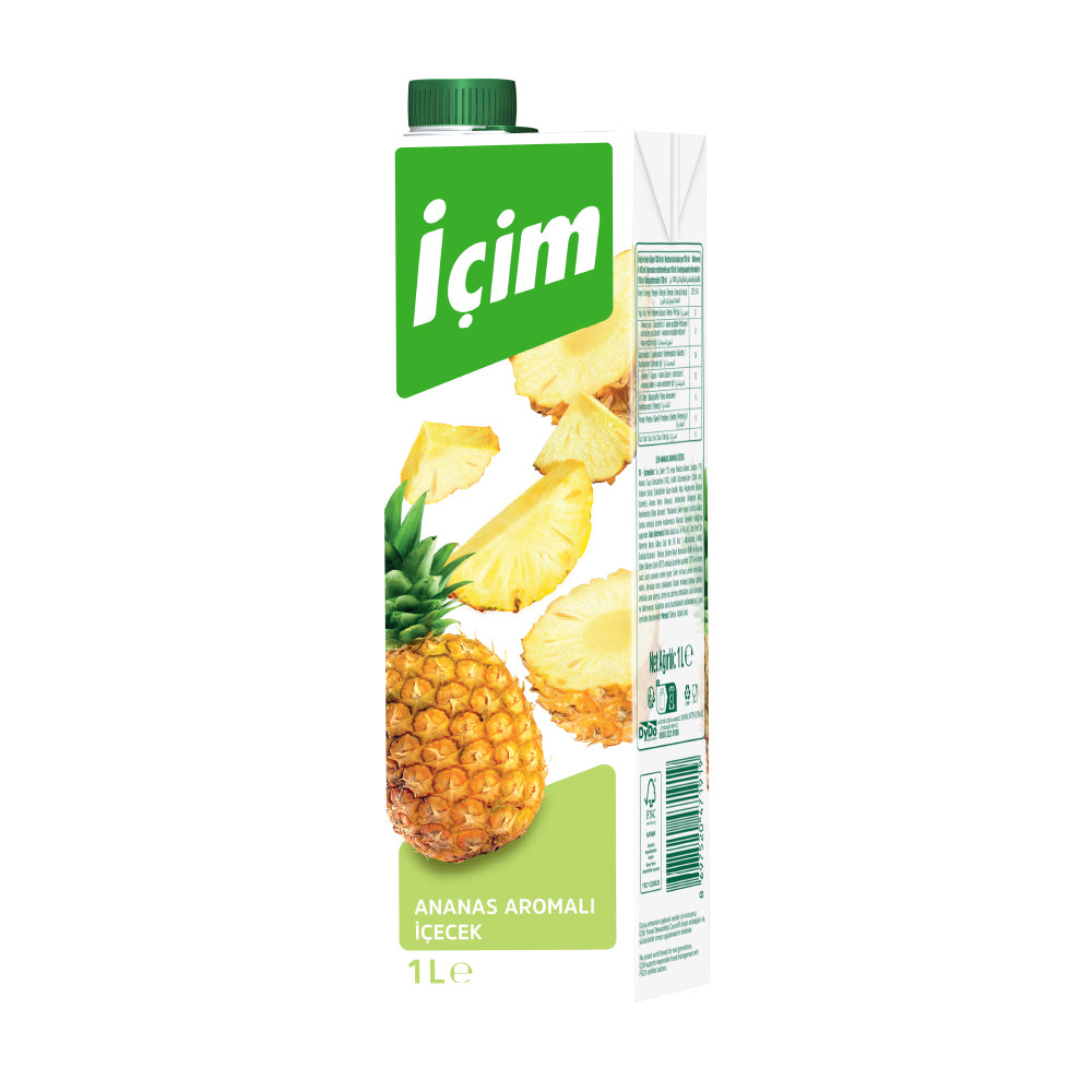 Icim Pineapple Flavored Drink - 1 Liter Turkish Beverage