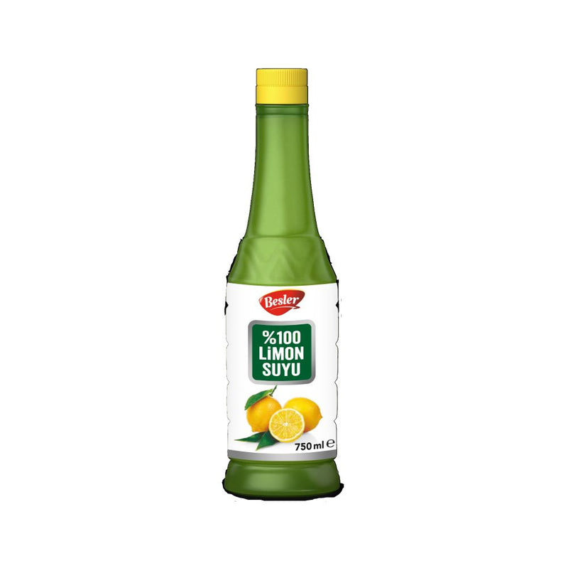 Besler Pure Lemon Juice 750ml Squeeze Bottle - Authentic Turkish Flavor