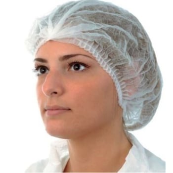 4000 - Count Disposable Accordion Hair Caps - Non - Woven Head Covers with Single Elastic - 42cm Economical Hairnets - Aladdin Business