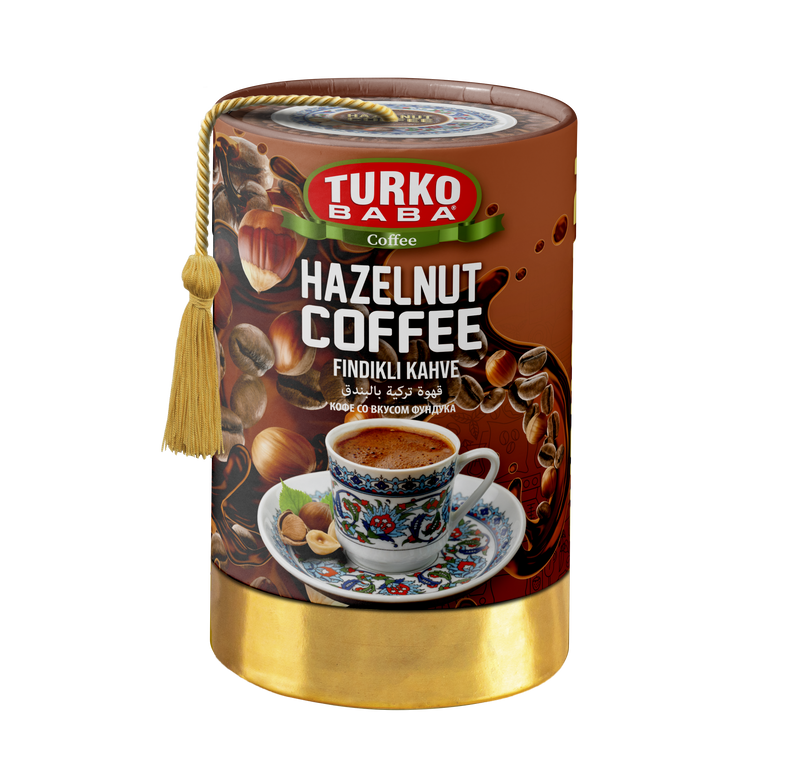 TURKOBABA Professional Hazelnut Flavored Instant Coffee Mix - 200g