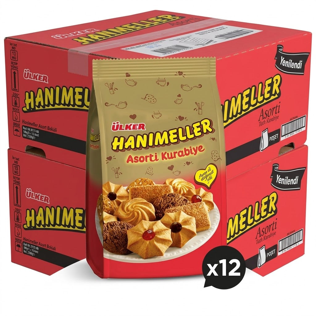 Hanimeller أكياس بسكويت مشكل - 150 جم × 12 كيس