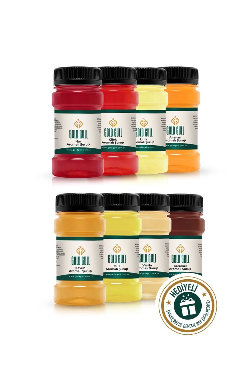 8 - Flavor Syrup Variety Pack - Coffee, Cocktail & Dessert Mixers - 8 x 80ml Bottles - Aladdin Business
