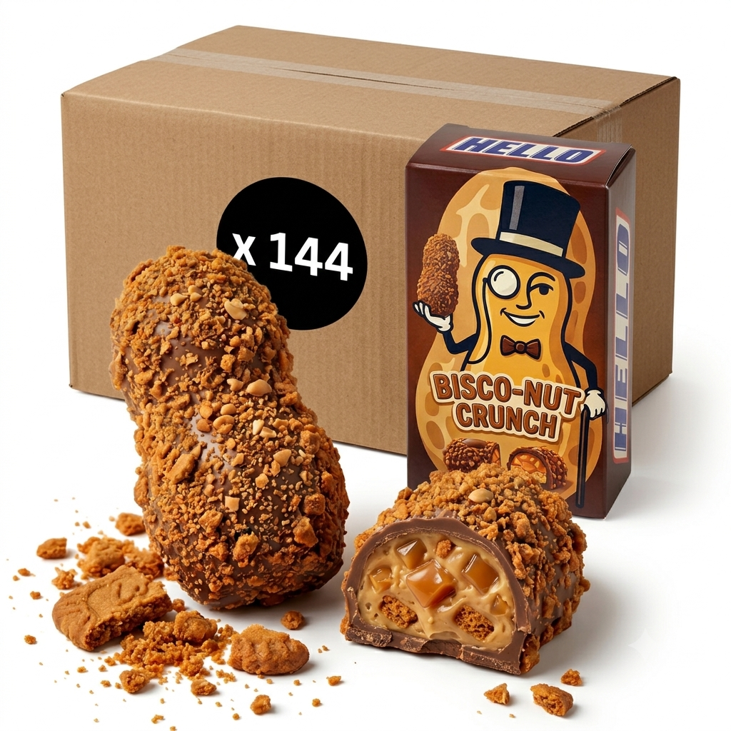 Hello Peanut Butter Filled Biscuit Covered Chocolate – 50 g (144 pcs / Case)
