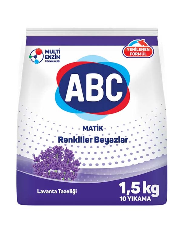 ABC Lavender Fresh Powder Laundry Detergent - 1.5 kg (10 Washes) - Aladdin Business