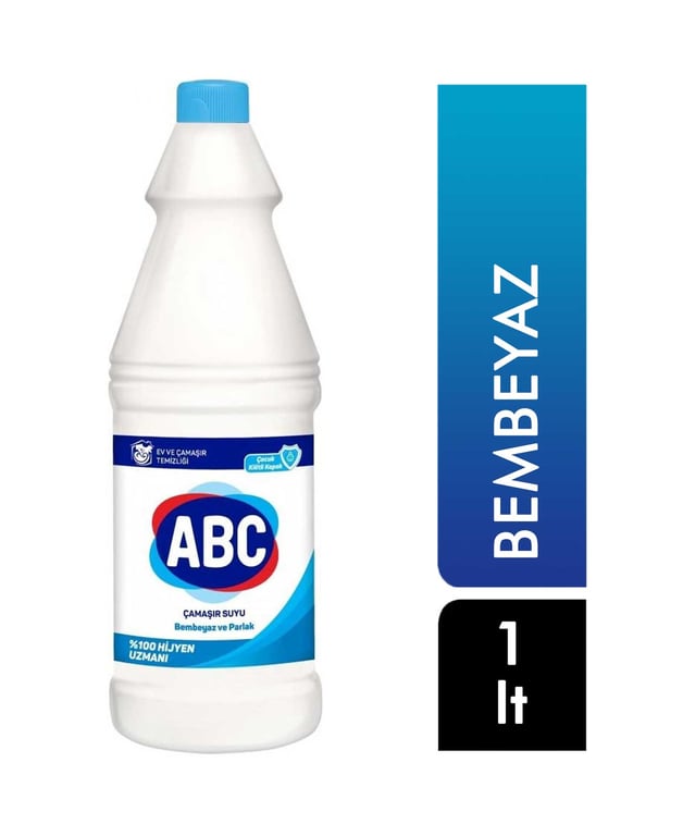 ABC Ultra White Bleach Solution - 1 Liter for Laundry & Cleaning - Aladdin Business