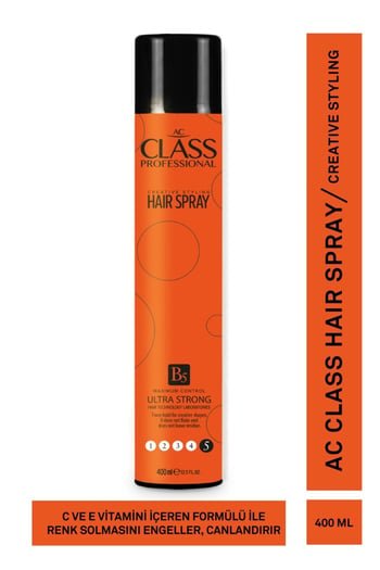 AC Class Professional Hair Spray 400ml - Extra Strong Hold & Long - Lasting Style - Aladdin Business