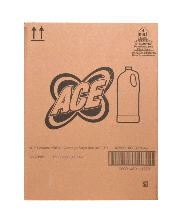 Ace Lavender Laundry Bleach - 4 Liter Bottle for Deep Cleaning - Aladdin Business